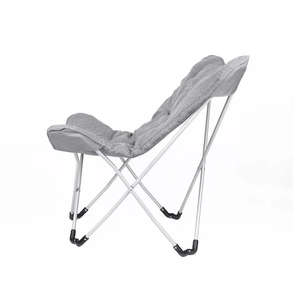Katlanabilir Kamp Sandalyesi - Cozy - Orcamp - Gri - (OUT-2180) - Resim 4