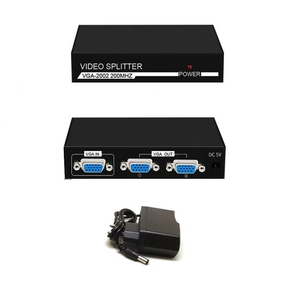 ROSE MT-1502 1X2 Port Vga Splitter Dağıtıcı ürün görseli 1