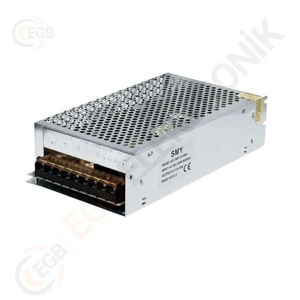 SMY 12V 20A Metal Kasa Adaptör Geniş Kasa Adaptör ürün görseli 1