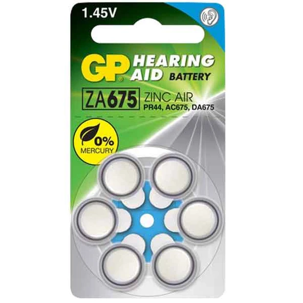 GP ZA675 675 NO KULAKLIK PİLİ (PAKET FİYATI) ürün görseli 1
