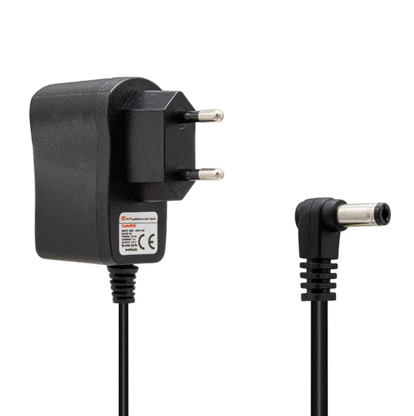 POWERMASTER PM-8116 7.5 VOLT - 1 AMPER 5.5*2.5 MM UÇLU PRİZ TİPİ ADAPTÖR ürün görseli 1