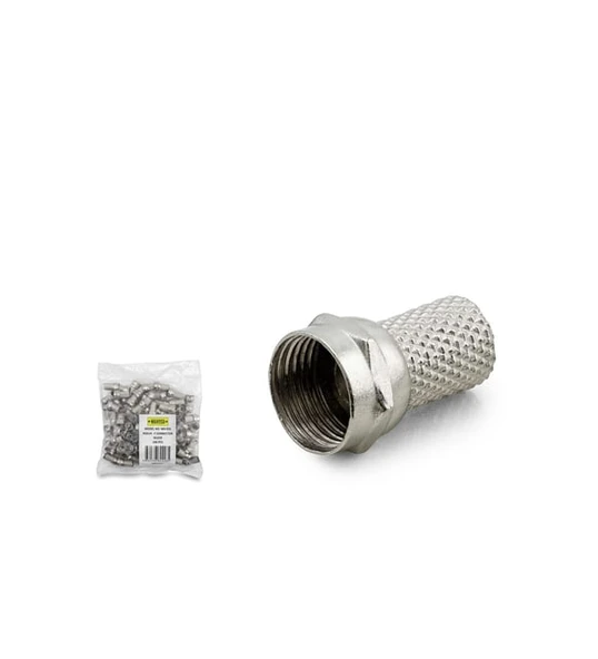 WANTED WK-05S F KONTEKTÖR 17MM GÜMÜŞ 100'LÜ (D-01) ürün görseli 1