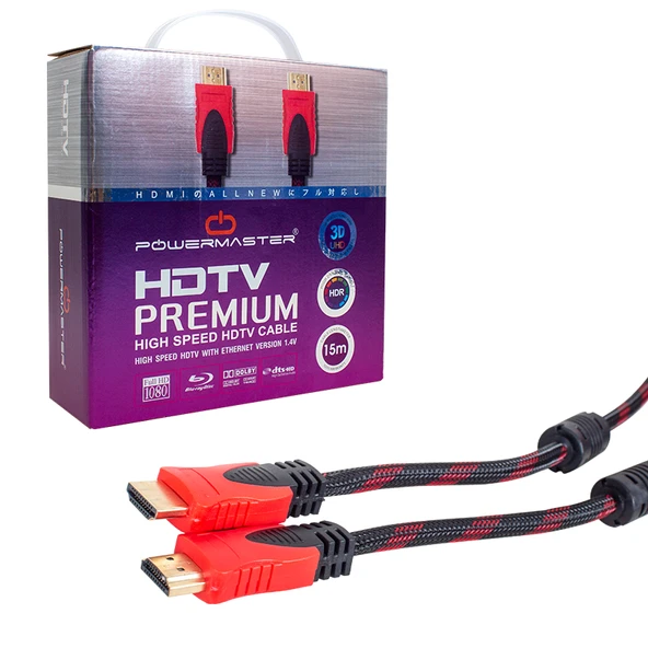 1.4V 3D 15 METRE ÖRGÜLÜ HDMI KABLO KUTULU (AVD-232) - Resim 2