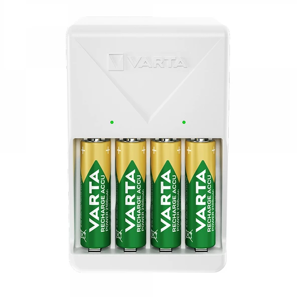 VARTA 4XAA 2100 MAH PİLLİ BEYAZ PLUG PİL ŞARJ CİHAZI ürün görseli 1