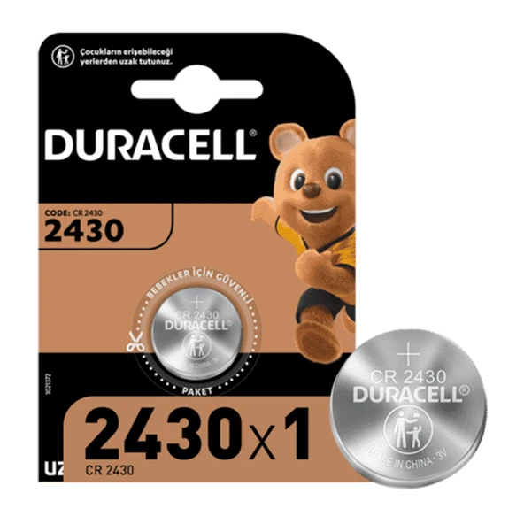 DURACELL CR2430 LİTYUM PİL (TEK FİYAT) ürün görseli 1