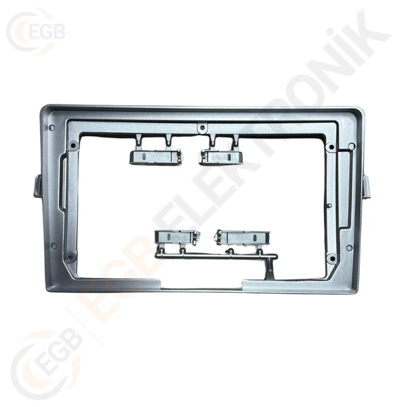 OTO TABLET ÇERÇEVE TOYOTA VERSO 2009-2018 9" GÜMÜŞ TAC-034 ürün görseli 1