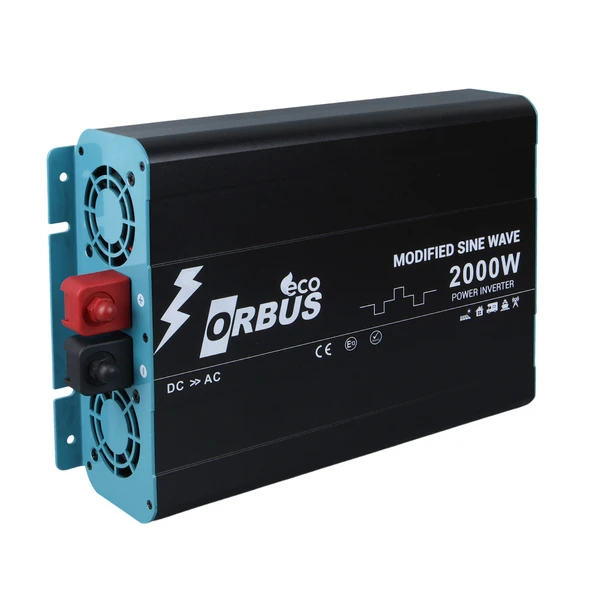 ORBUS MSE2000W 12 VOLT - 2000 WATT ECO MODIFIED SINUS INVERTER ürün görseli 1