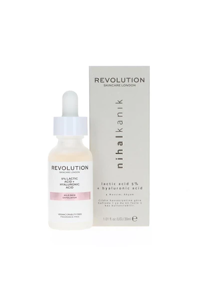 REVOLUTİON SKİNCARE Revolution Skincare X Nihal Kanık %5 Laktik Asit Ve Hyalüronik Asit Serum 30 ml - Resim 2