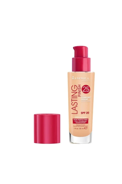 RIMMEL LONDON Lasting Finish 25 Hour Foundation Fondöten 200 Soft Beige 30 ml ürün görseli 1