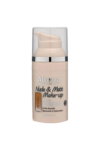 Alterra Mat Fondöten No:03 Toffee 30 Ml - Resim 5