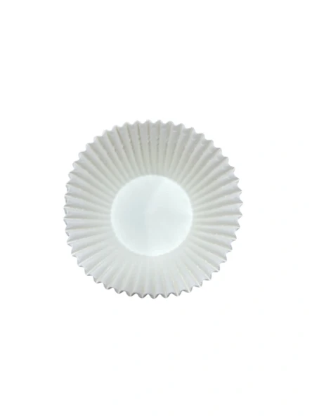 Dolphin Muffin Kağıt Kek Kapsülü İnce Beyaz Büyük 100 lü - Resim 2