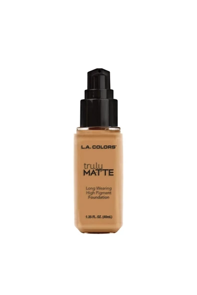 L.A Colors La Colors Truly Matte Fondöten-warm Honey 40ml - Resim 3