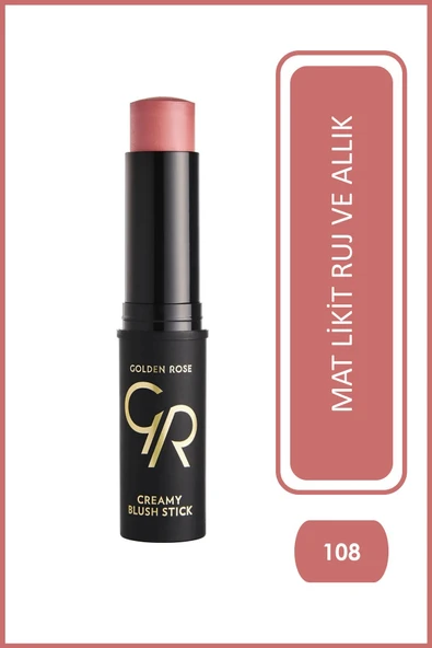 Golden Rose Creamy Blush Stick 108 Stik Allık 10,5 g ürün görseli 1