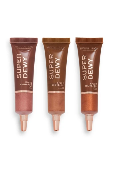 MAKEUP REVOLUTION Revolution Superdewy Likit Aydınlatıcı Gold Champagne - Resim 4