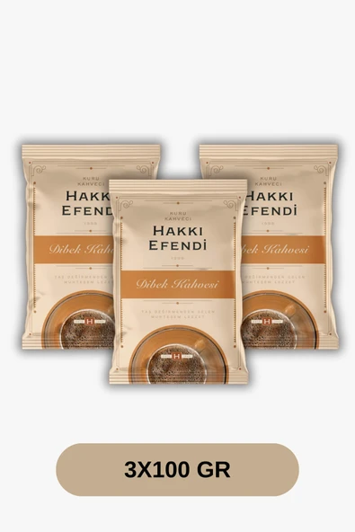 Hakkı Efendi Dibek Kahvesi 100 gr x 3 Adet ürün görseli 1