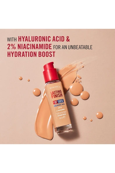 Rimmel Kalıcı Bitiş 35 Saat Fondöten - 200 - Yumuşak Bej, 30ml - Resim 5