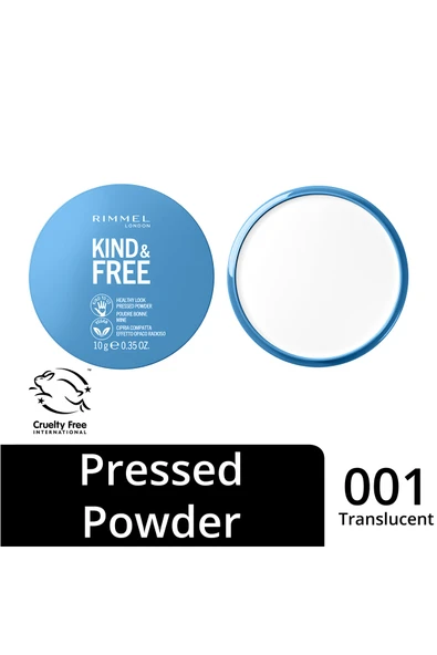 RIMMEL LONDON Pudra Kind Free Powder Translucent No:001 ürün görseli 1