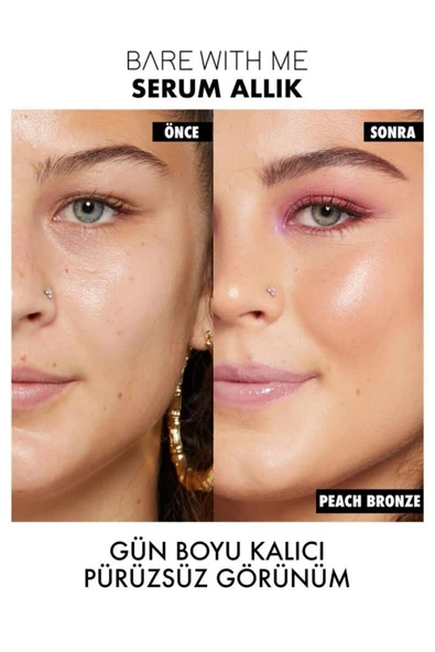 NYX Professional Makeup Allık - Bare With Me Luminous Cheek Serum Peach Bronze - Resim 3