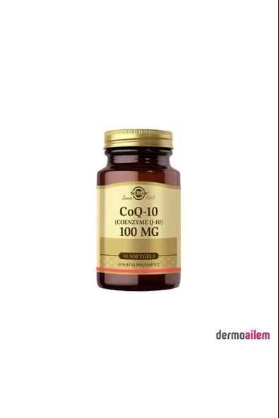 Solgar Coenzyme Q-10 100 Mg 30 Kapsül ürün görseli 1