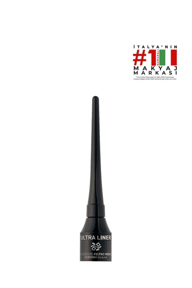 Deborah New Ultra Liner Softer Siyah Eyeliner - 8009518141580 - Resim 2