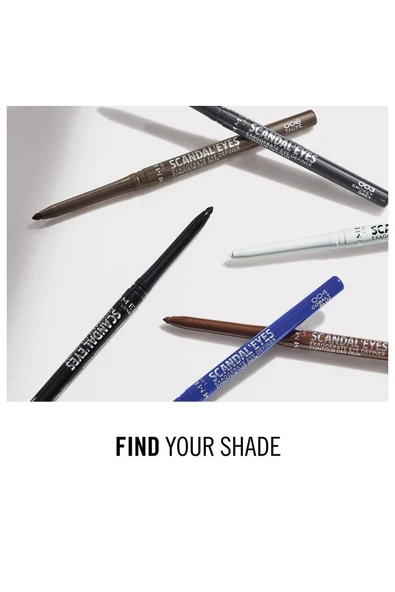 RIMMEL LONDON Kahve Eyeliner - Scandal'eyes Exaggerate Definer 002 Chocolate Brown - Resim 7