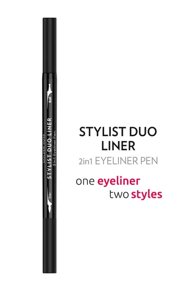 Golden Rose Stylist Duo Liner 2 İn 1 Eyeliner Pen - Resim 3