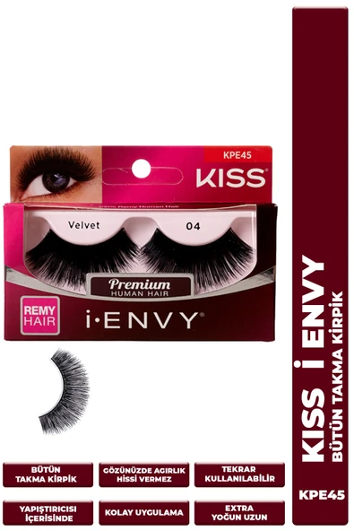 Kiss Bütün Doğal Takma Kirpik %100 Insan Saçı Extra Uzun Extra Yoğun ürün görseli 1