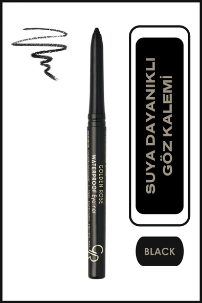 Golden Rose Waterproof Automatic Eyeliner 01 Asansörlü Göz Kalemi 0,02 g ürün görseli 1