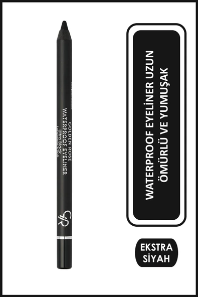 Golden Rose Waterproof Eyeliner Longwear & Soft Ultra Black Pamuk ve Jojoba Yağlı Göz Kalemi 1,4 g ürün görseli 1