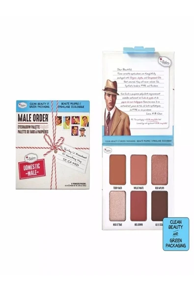 the balm Male Order Far Paleti First Class Male -domestic Male Göz Farı Makyajı Kremsi Sıcak Ton ürün görseli 1