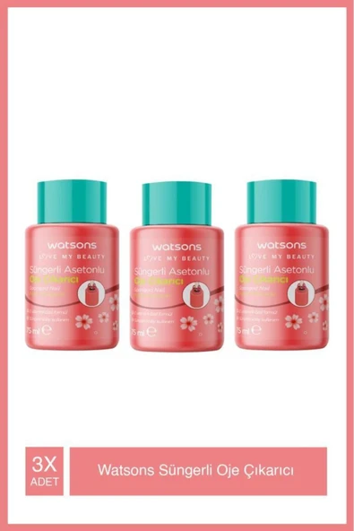 Watsons Süngerli Oje Çıkarıcı 75 ml X3 Adet ürün görseli 1