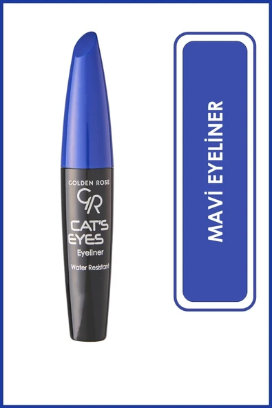 Golden Rose Cat's Eyes Liner Intense Matte Blue Yoğun Mavi Eyeliner 6 ml ürün görseli 1