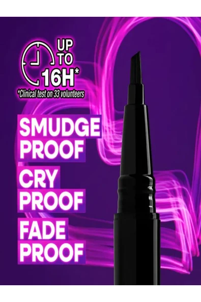 WET N WİLD BREAKUP PROOF WING OUT WATERPROOF LIQUID EYELINER – ULTRA BLACK - Resim 3