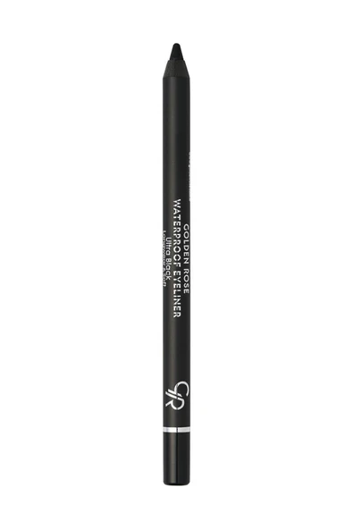 Golden Rose Waterproof Eyeliner Longwear & Soft Ultra Black Pamuk ve Jojoba Yağlı Göz Kalemi 1,4 g - Resim 2