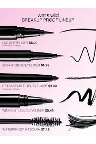 WET N WİLD BREAKUP PROOF WING OUT WATERPROOF LIQUID EYELINER – ULTRA BLACK - Resim 4