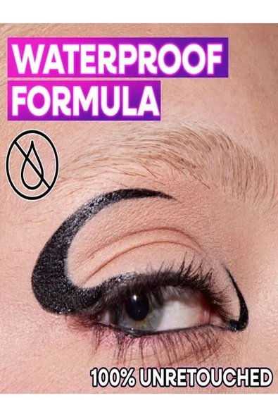 WET N WİLD BREAKUP PROOF WING OUT WATERPROOF LIQUID EYELINER – ULTRA BLACK - Resim 2