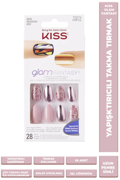 Kiss Takma Tırnak Seti Tırnak Yapıştırıcılı - Kgf01c - 731509720761 ürün görseli 1