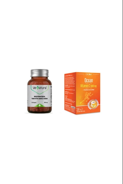 Venatura Resveratrol 250 Mg 30 Kapsül + C 1000 Mg 30 Tablet ürün görseli 1