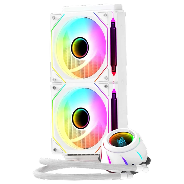 GameBooster BLADE 240W ARGB 240mm Beyaz İşlemci Sıvı Soğutucu GB-LCS-BL240W - Resim 2