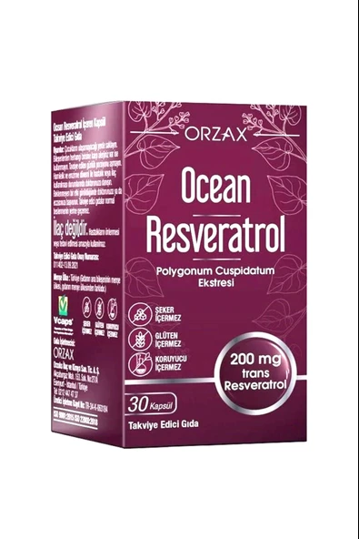 Ocean Resveratrol 200 mg 30 Kapsül ürün görseli 1