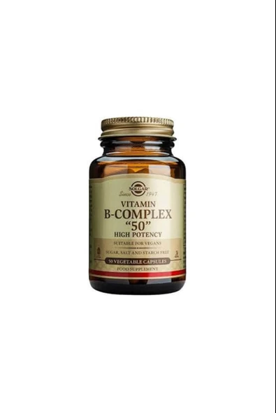 Solgar Vitamin B-Complex 50mg 50 Kapsül ürün görseli 1