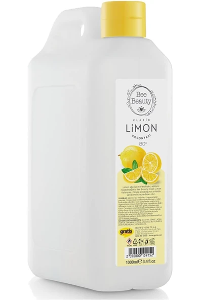 Bee Beauty Marka: Klasik Limon Kolonyası 1 L Kategori: Kolonya ürün görseli 1