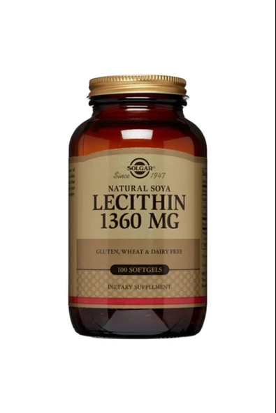 Solgar Soya Lecithin 1360 mg 100 Kapsül ürün görseli 1
