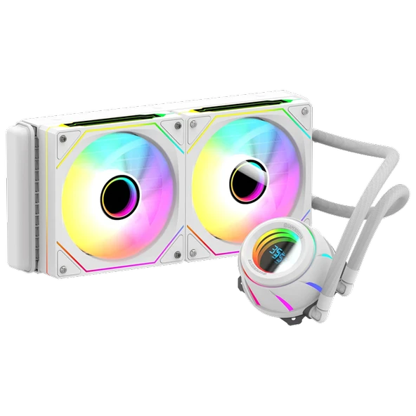 GameBooster BLADE 240W ARGB 240mm Beyaz İşlemci Sıvı Soğutucu GB-LCS-BL240W - Resim 3