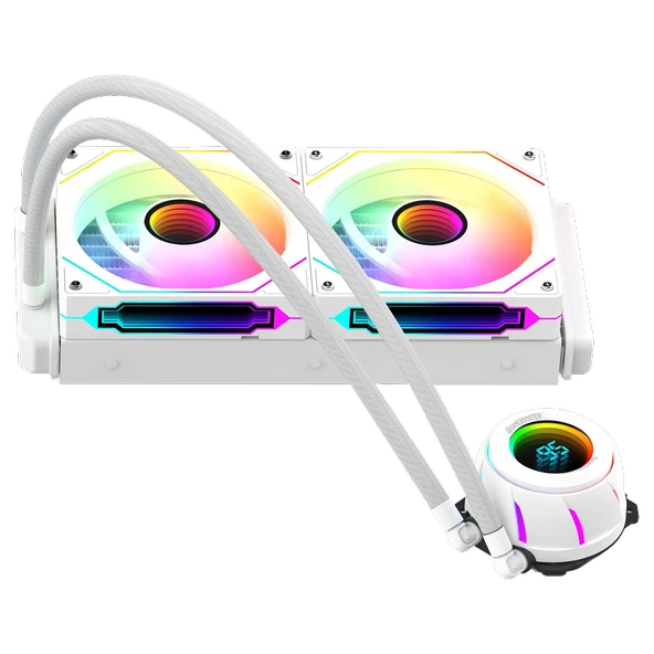 GameBooster BLADE 240W ARGB 240mm Beyaz İşlemci Sıvı Soğutucu GB-LCS-BL240W - Resim 5