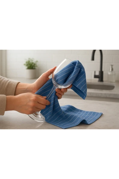 RINNIG kurulama bezi, yeşil-mavi, 45x60 cm, 4 adet - Resim 3