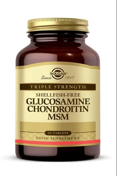 Solgar Glucosamine Chondroitin Msm 60 Tablet - Resim 3