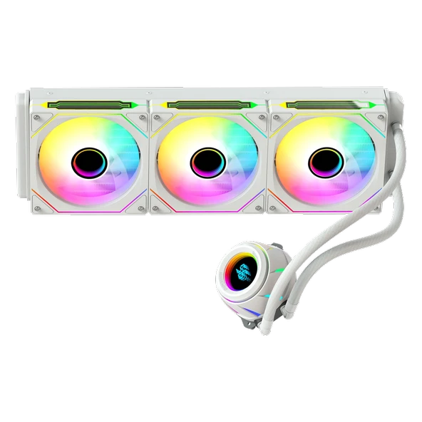 GameBooster BLADE 360W ARGB 360mm Beyaz İşlemci Sıvı Soğutucu GB-LCS-BL360W - Resim 4