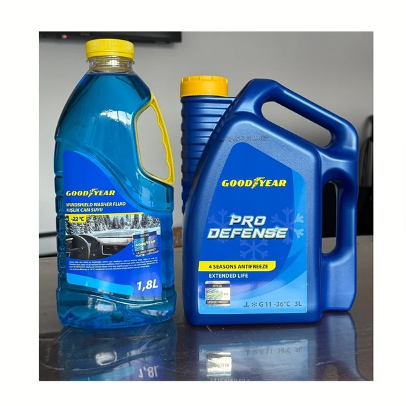 Güçlü Motor ve Görüş Koruma Çözümü Seti Mavi Antifriz (-36°C) Ve Antifrizli Cam Suyu (-22°C) ürün görseli 1