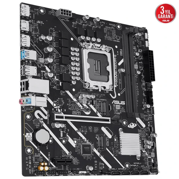 Asus Prıme H810m-e-csm 6400mhz Ddr5 Soket Lga 1851 Dp M.2 Hdmı Matx Anakart - Resim 3